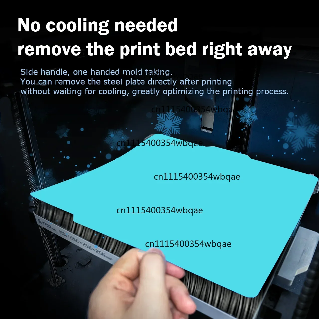 ZOCI-Cool Plate P2S Build Plate 257x257mm Double Sided Heated Bed Build Plate For Bambu Lab P1P P1S A1 X1 X1C X1E 3D Printers
