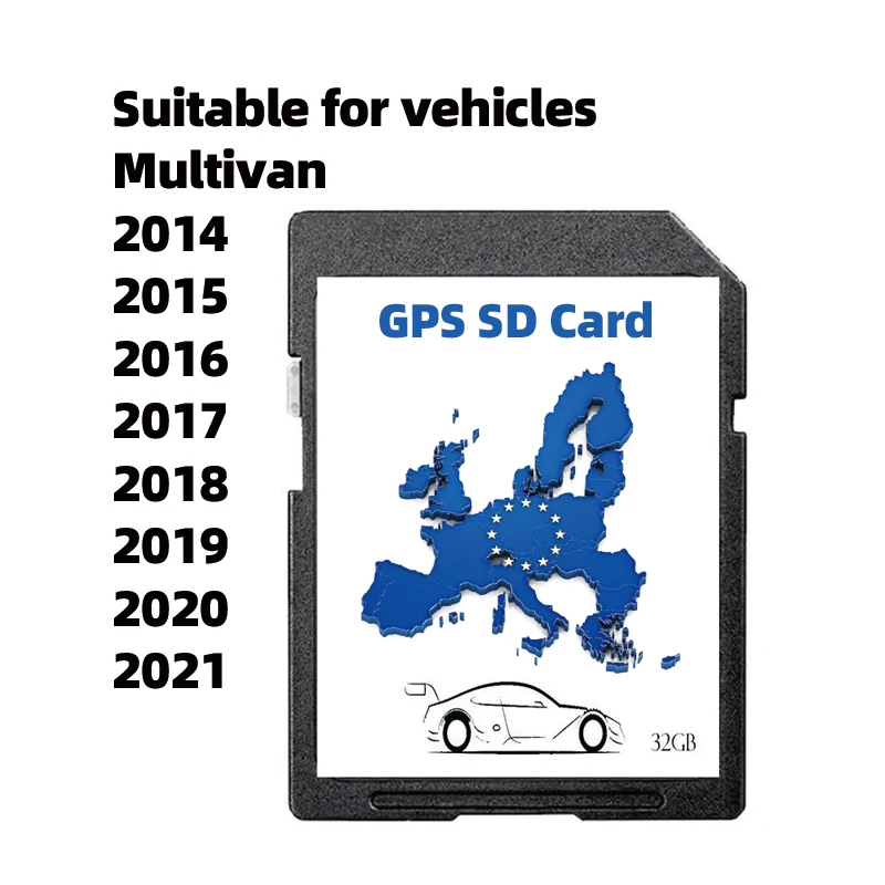 Update Data AS V20 SD Card Data for VW MultivanFrom 2014 To 2021 Automobile GPS Navigations Coverage Germany Netherlands