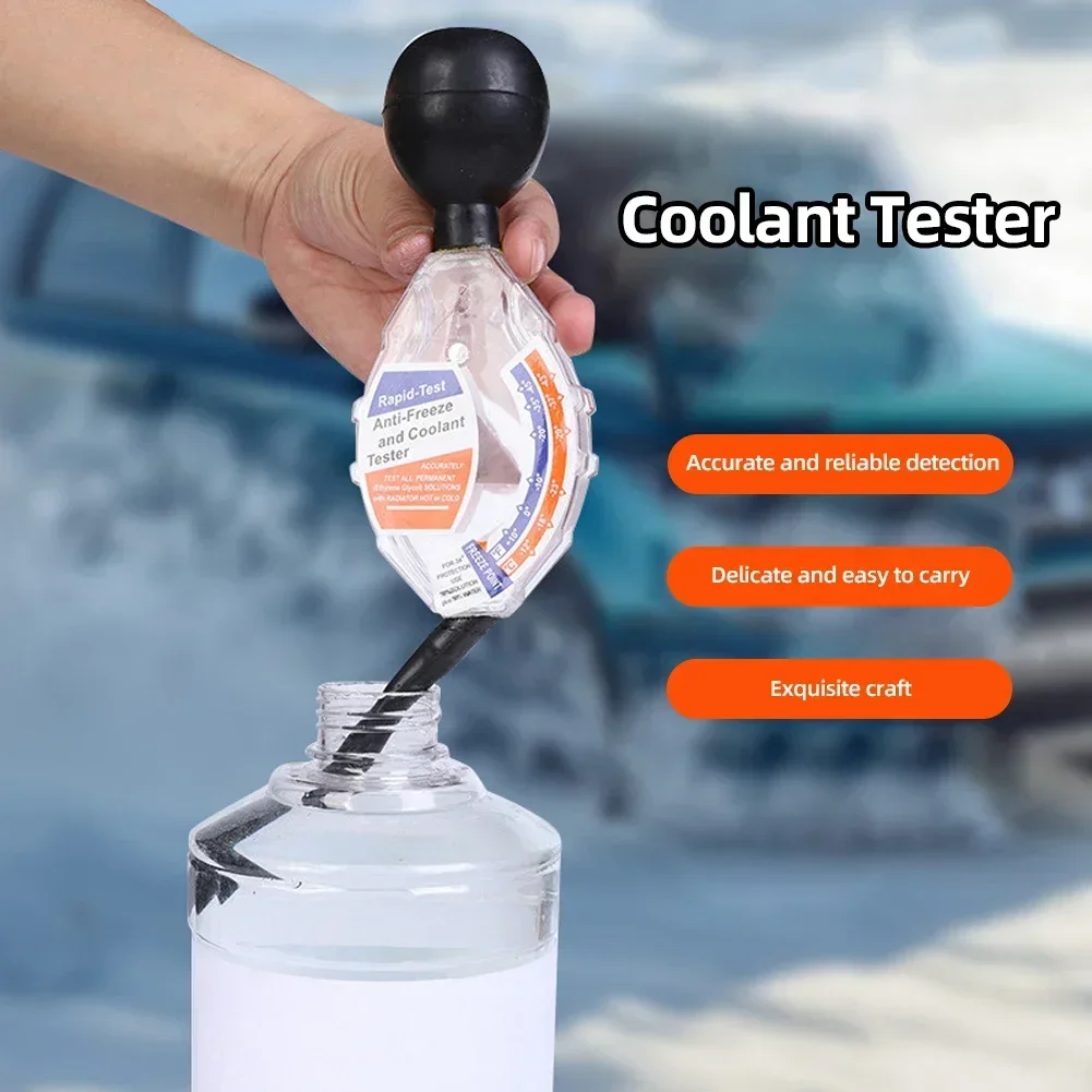 Antifreeze Densitometer Coolant Tester Accurate Dial Type Rapid Test Performance Tool for Antifreeze with Scale and Pointer