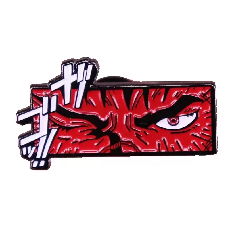 Japanese Anime Berserk Pin Cool Swordsman Badge Brooches for Clothes Backpack Bags Badge Collar Pin Decorative Jewelry