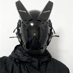Cyberpunk Mask Helmet Cosplay Mask Functional Wind Technology Sense Full Face Hood Bouncy DJ Bar
