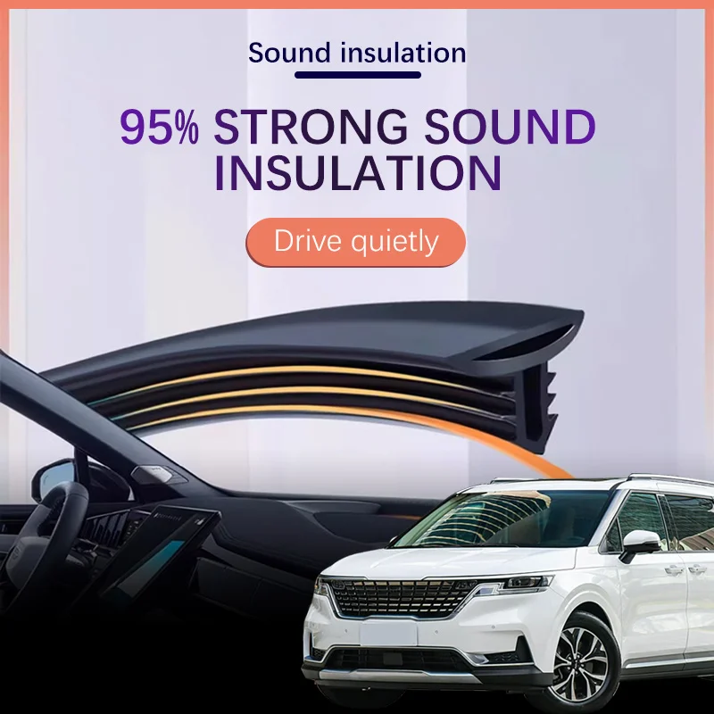 Car Dashboard Sealing Strip Interior Auto Noise Sound Insulation Rubber Trim Weatherstrip For KIA Carnival Sedona KA4 Ceed Cerat