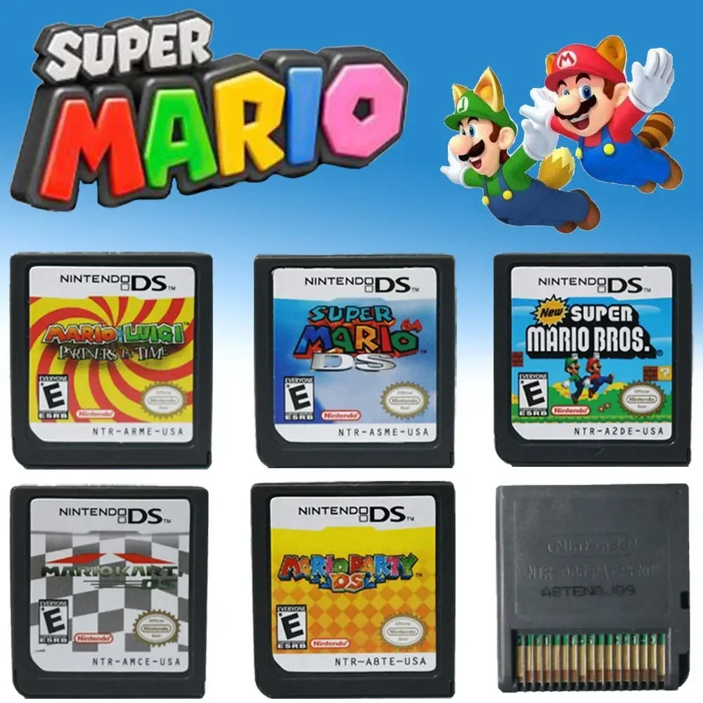 Mario Series DS Games Cartridge Super Mario Bros Video Game Console Card Mario Kart Mario Party For NDSL 2DS 3DS