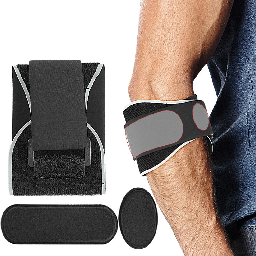 1PCS Adjustable Compression Elbow Support Strap with Soft Rebound Pad, Lightweight Arm Guard for Basketball, Badminton, Tennis
