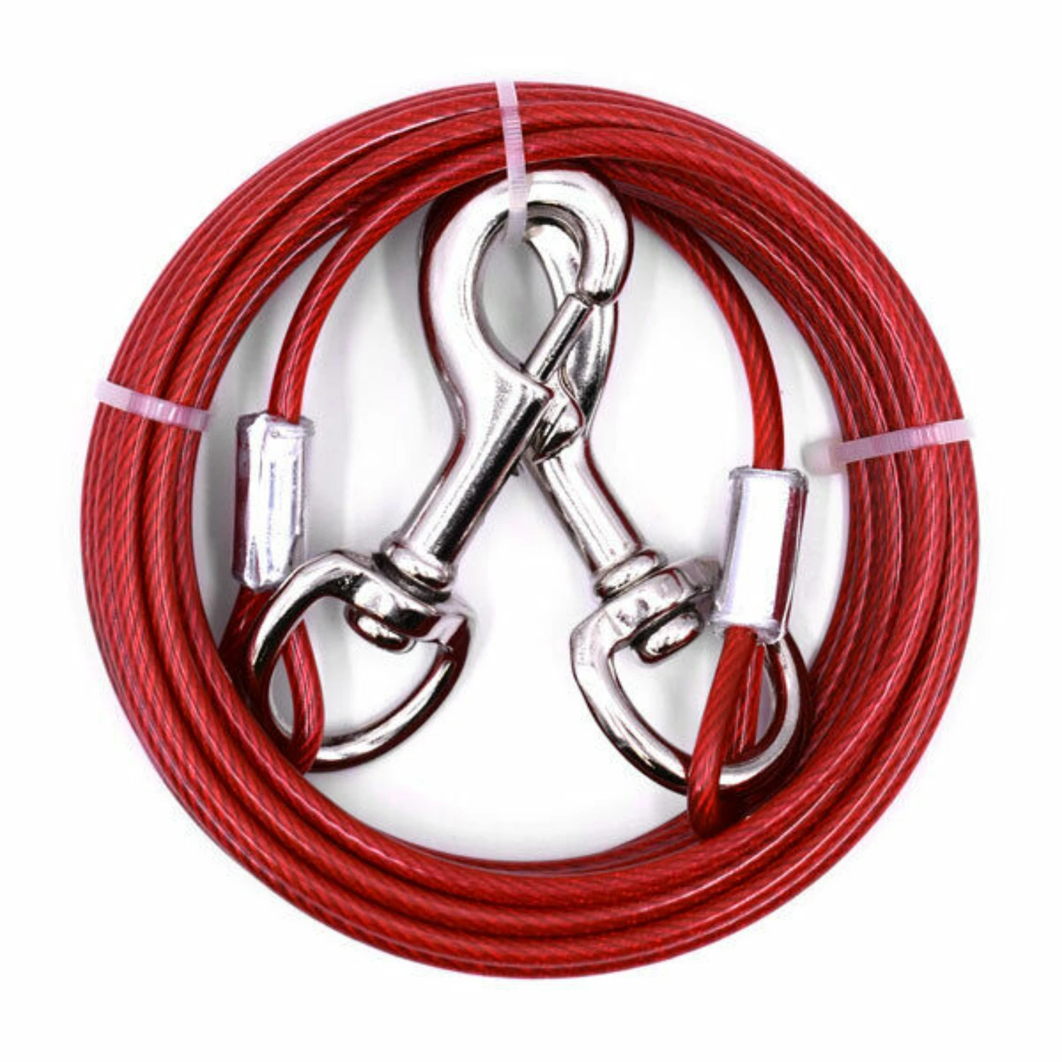 Outdoor Adventure Brand - Tali Kekang Anjing Berlapis Merah Besar,