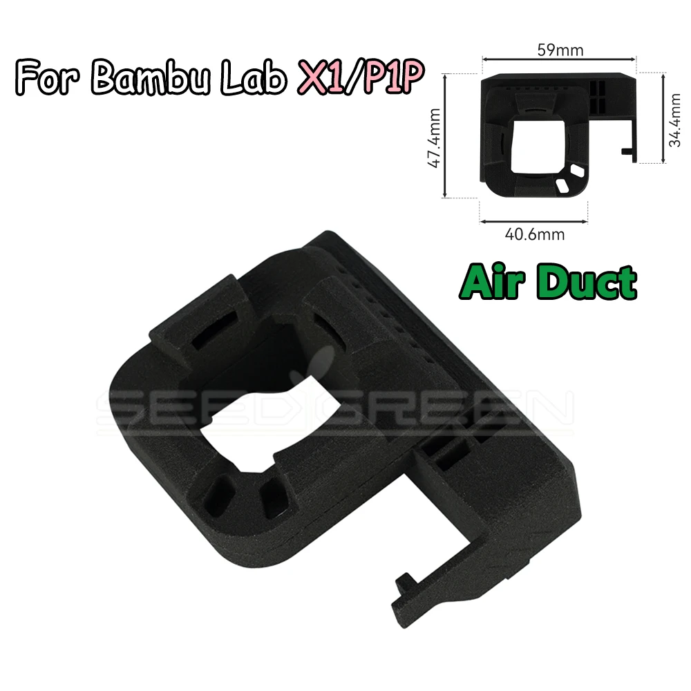 

Для Bambu Lab P1P X1 X1C обновленный нейлоновый вентилятор охлаждения, фитинг для Bambu Lab P1P X1, часть 3D-принтера