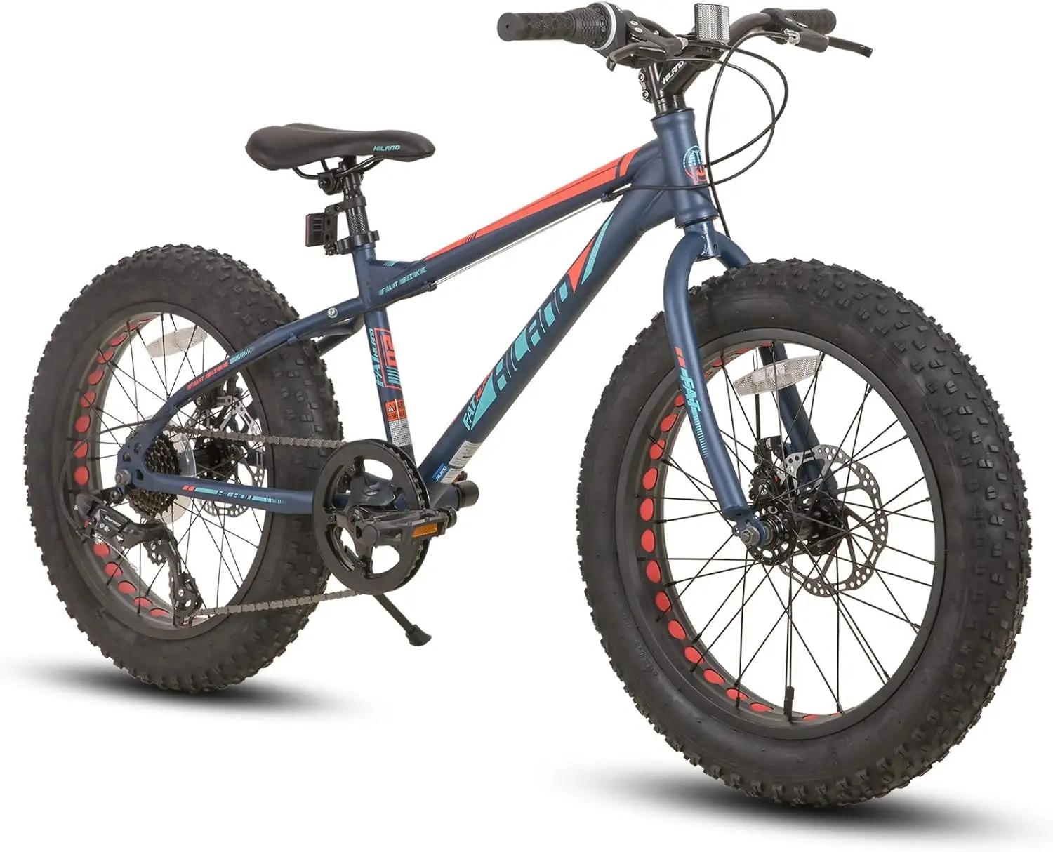 

20 Inch Kids' Bicycles Fat Tire Mountain Bike for Boys and Girls Age 5 + Years, 7-Speed, Dual-Disc Brake