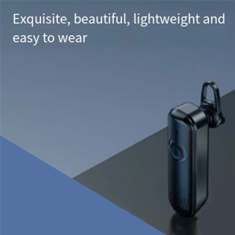 【2025 BARU】Interkom Mini Nirkabel Bluetooth untuk Salon Kecantikan Salon Rambut Restoran Kait Telinga Tipis USB Kecil 1000 Meter