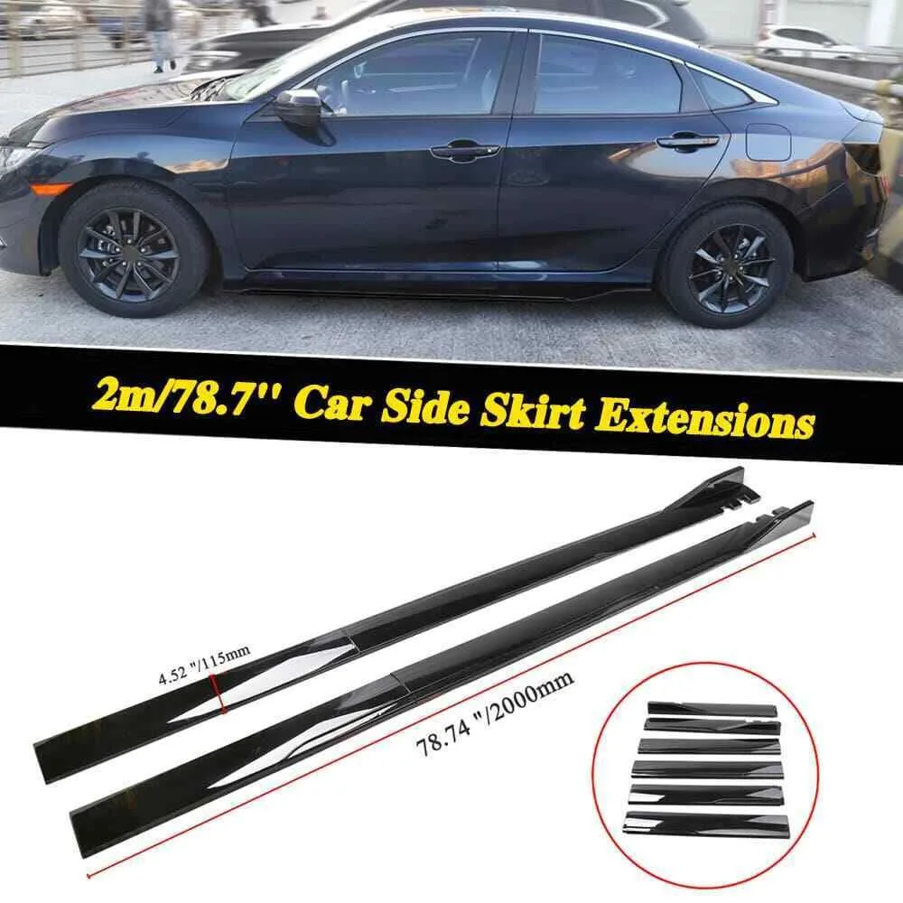 

78.7" For Infiniti G35 2003-2008 Coupe Side Skirt Extension Splitter Rocker Panel United States