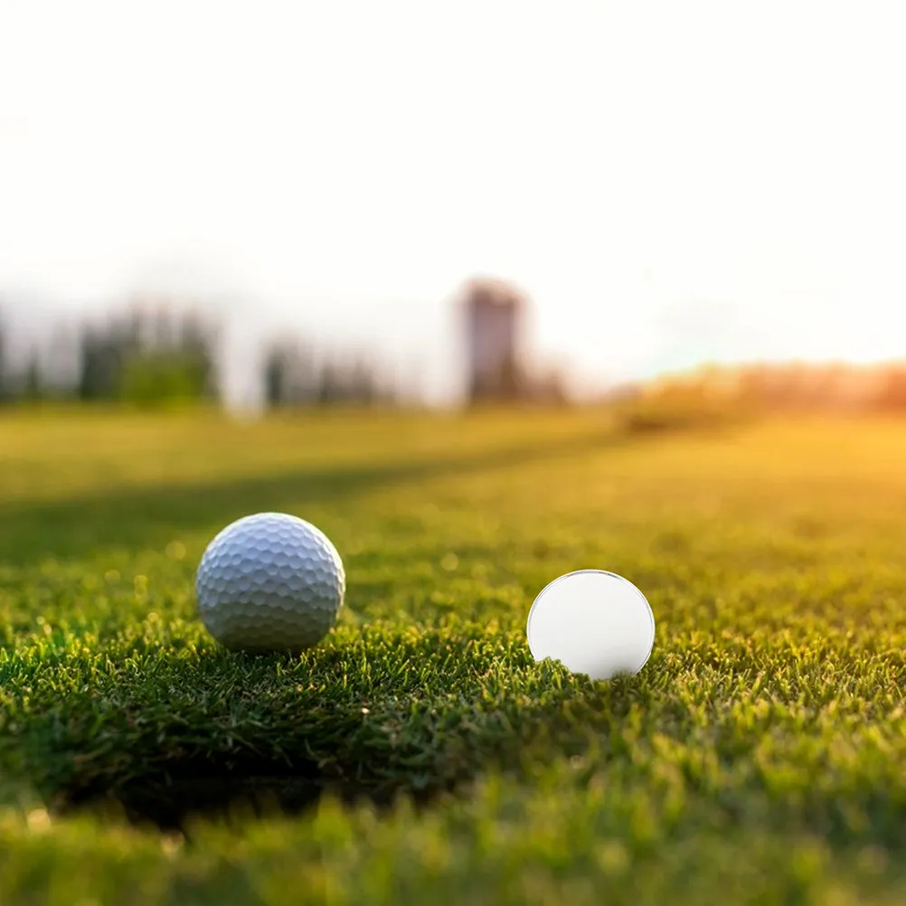 

5Pcs Round Iron Golf Ball Markers Strong Non Deformable Flat Marking Tools for Accurate Ball Positioning Golf Practice