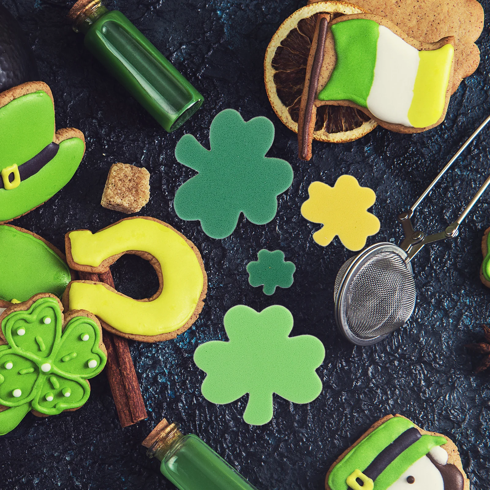 

240Pcs Shamrock Stickers St Patricks Day Eva Self Adhesive Stickers Party Decor Irish Festival Craft Supplies Handmade Supplies