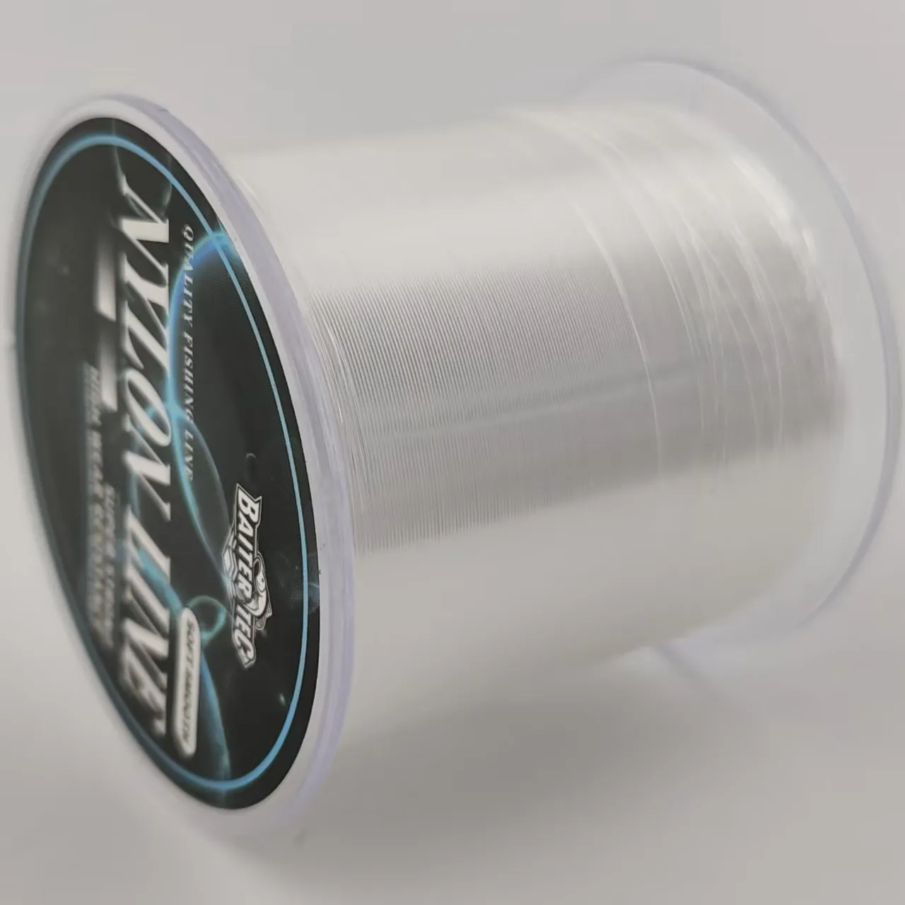 Línea de pesca de nailon transparente de 500M hecha de Material japonés monofilamento de línea fuerte para accesorios de pesca de perca y carpa