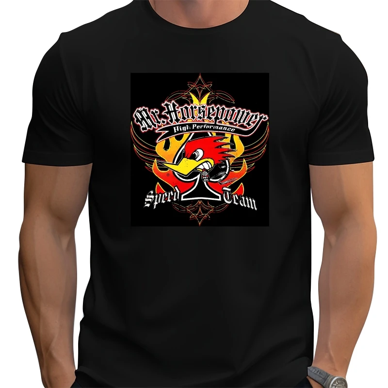 

Mr. Horsepower Clay Smith Cams Speed Team (M60) 100% Black Cotton T-Shirt Drag