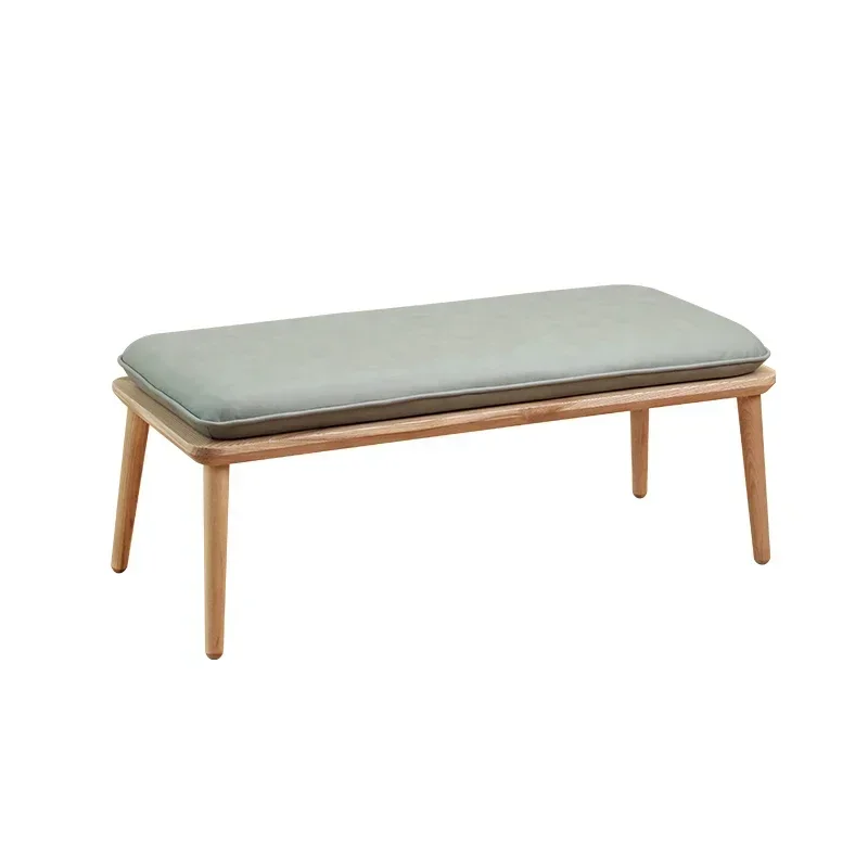 Nordic Small Stool Modern Minimalist Pedal Solid Wood Shoe Changing Stool Household Fabrics Sofa Stool