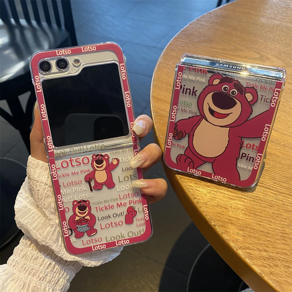 حافظة لهاتف سامسونج جالاكسي Z Flip 7 6 Flip7 FE Flip5 Flip4 Flip3 5G حماية شفافة غطاء كمبيوتر أكريليك Lotso