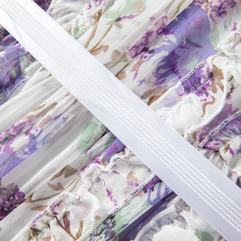 Grote Maat Fee Lange Dr Dames Zomer Nieuwe Sle Bloemen Kant Lantaarn Sve Vakantiekleding Koreaanse Sle Loose Fit Dr