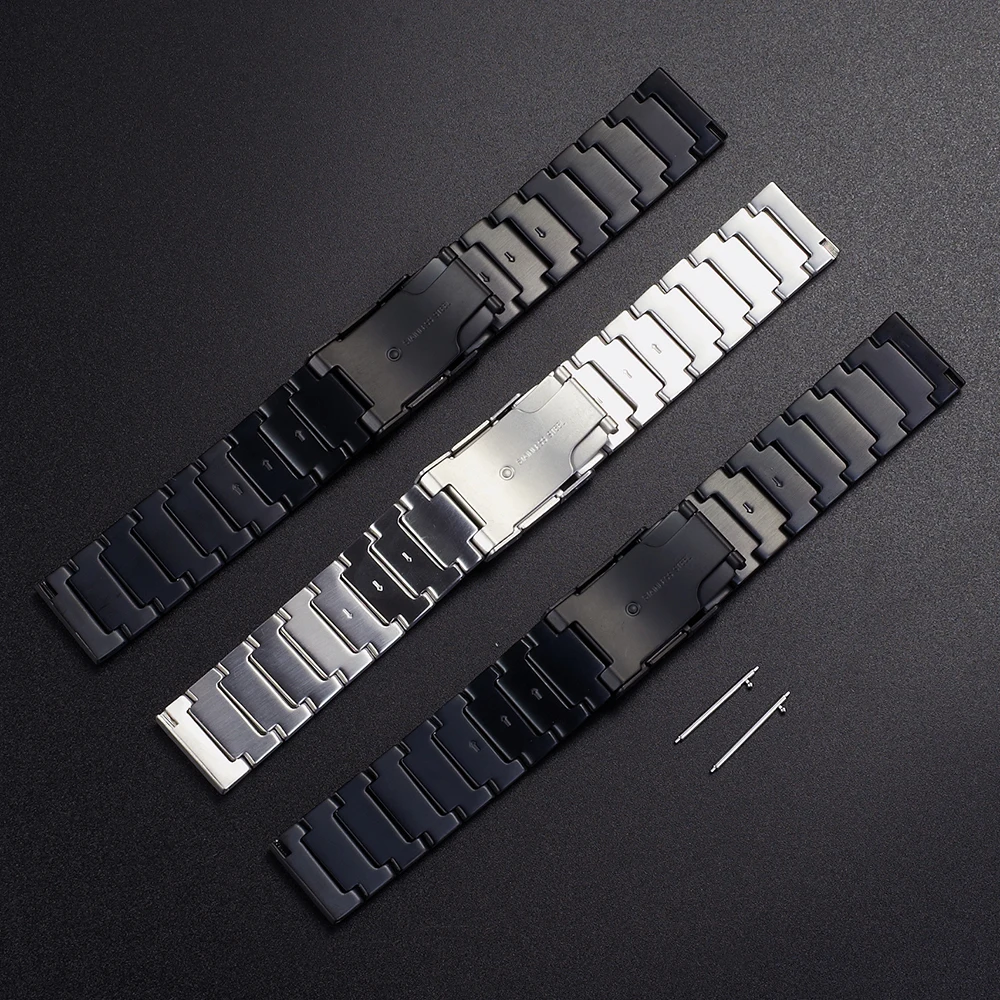 

For Xiaomi Mi Watch S1 Strap for Mi Watch 22mm Metal Stainless steel BandColor 2 Sports Edition Bracelet Replacement Watchbands