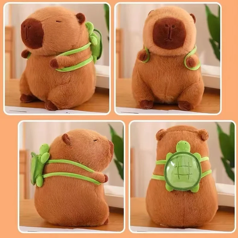23 cm Capybara peluche jouet poupée de Simulation mignon et drôle cadeaux de jeu sac à dos Capibara mignon et drôle cadeau d'anniversaire cadeau de noël