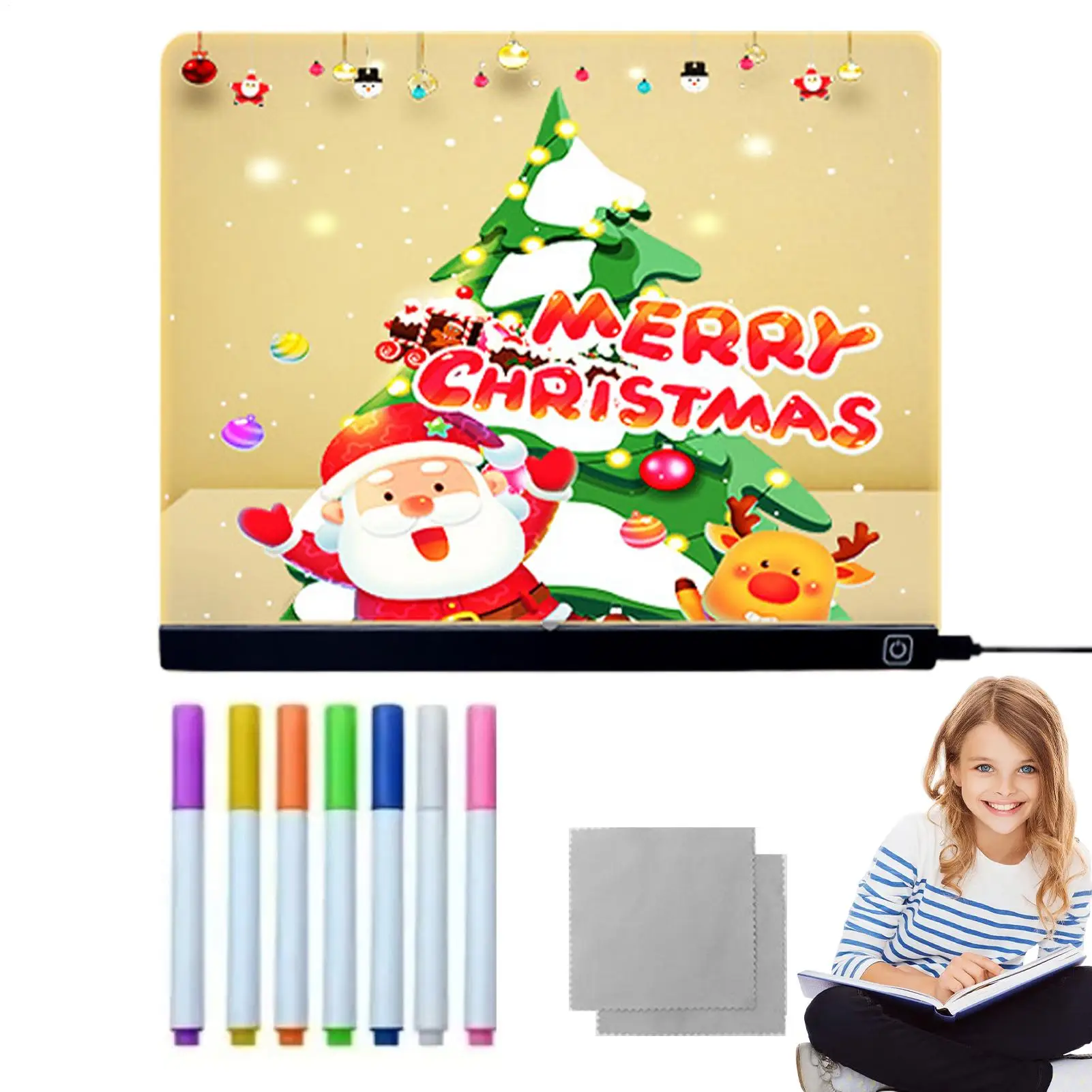 Led Boards To Write On Acrylic Led Message Boards Rewritable Acrylic Notepad Glow Memo Note For Home Crafts Games Practice Road