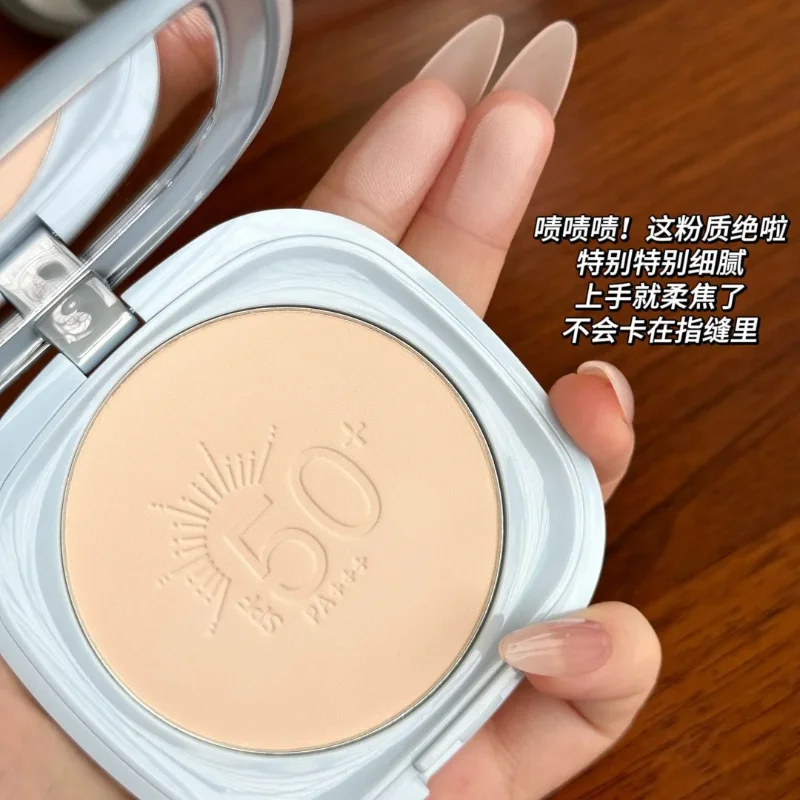 Korea Babrea Sunscreen Pressed Powder SPF50+ Setting Powder Concealer Oil Control Brighten Waterproof Original Makeup Cosmetics