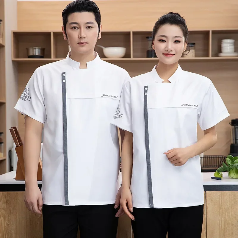 卸売西洋レストランシェフジャケット女性フードサービス調理衣装男性ファーストフードシェフ制服ホテルケータリング作業服