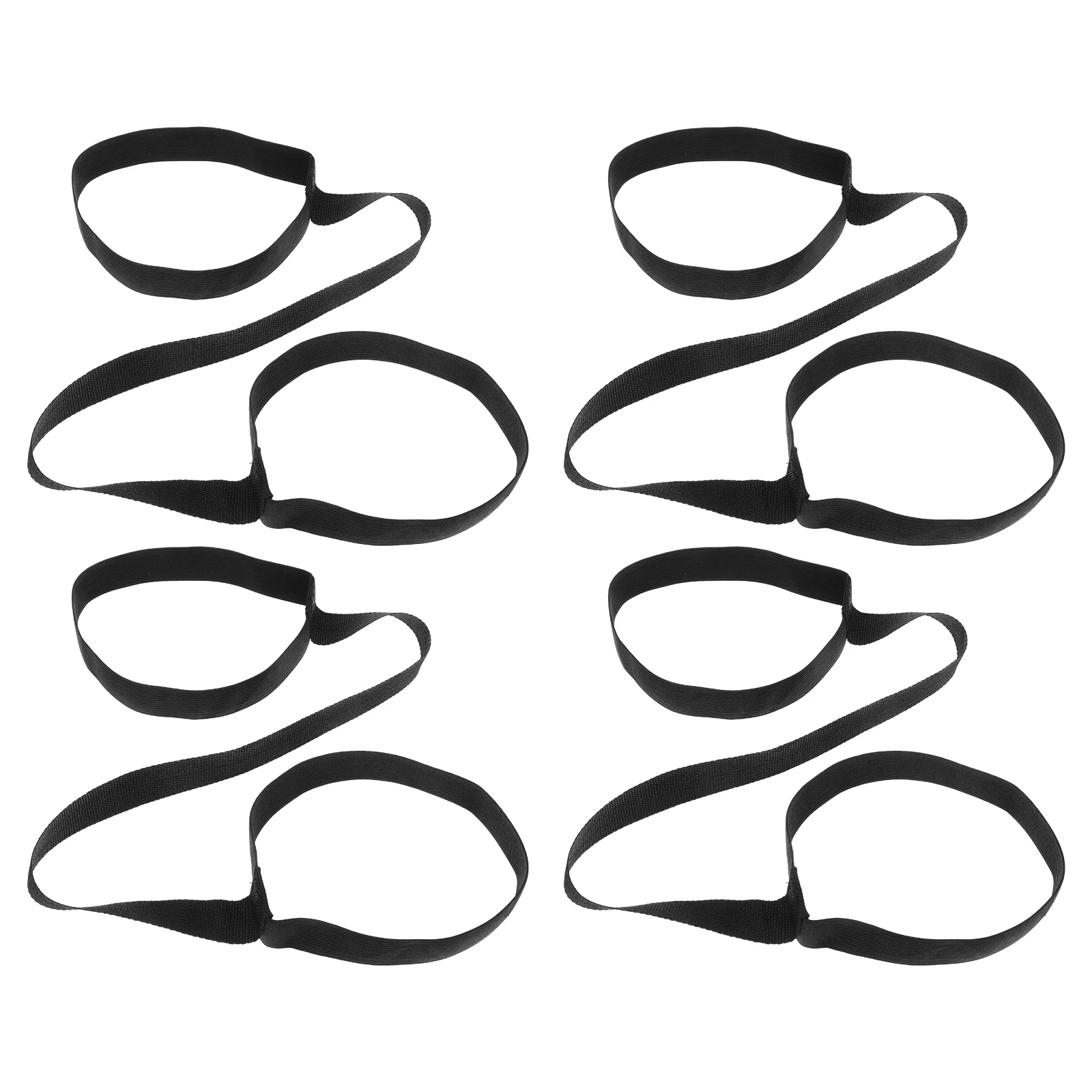 

4 Pcs Gymnastics Mats for Kids Yoga Straps Cushion Belt Aids Women Black Oxford Cloth Carrier