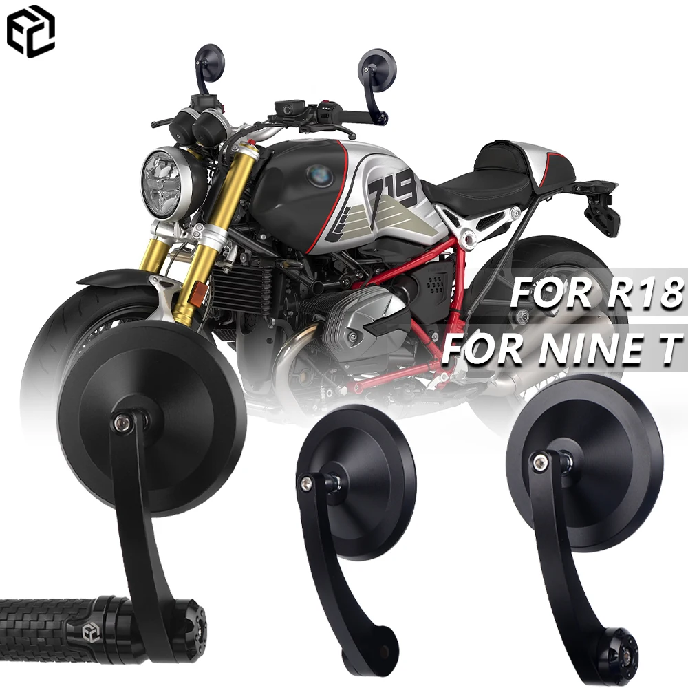 Espejos Retrovisores para Motocicleta BMW R NINE T R9t R12 R18 Scrambler Pure Urban S1000r S1000rr, Espejos Laterales CNC para Manillar, Accesorios para Moto
