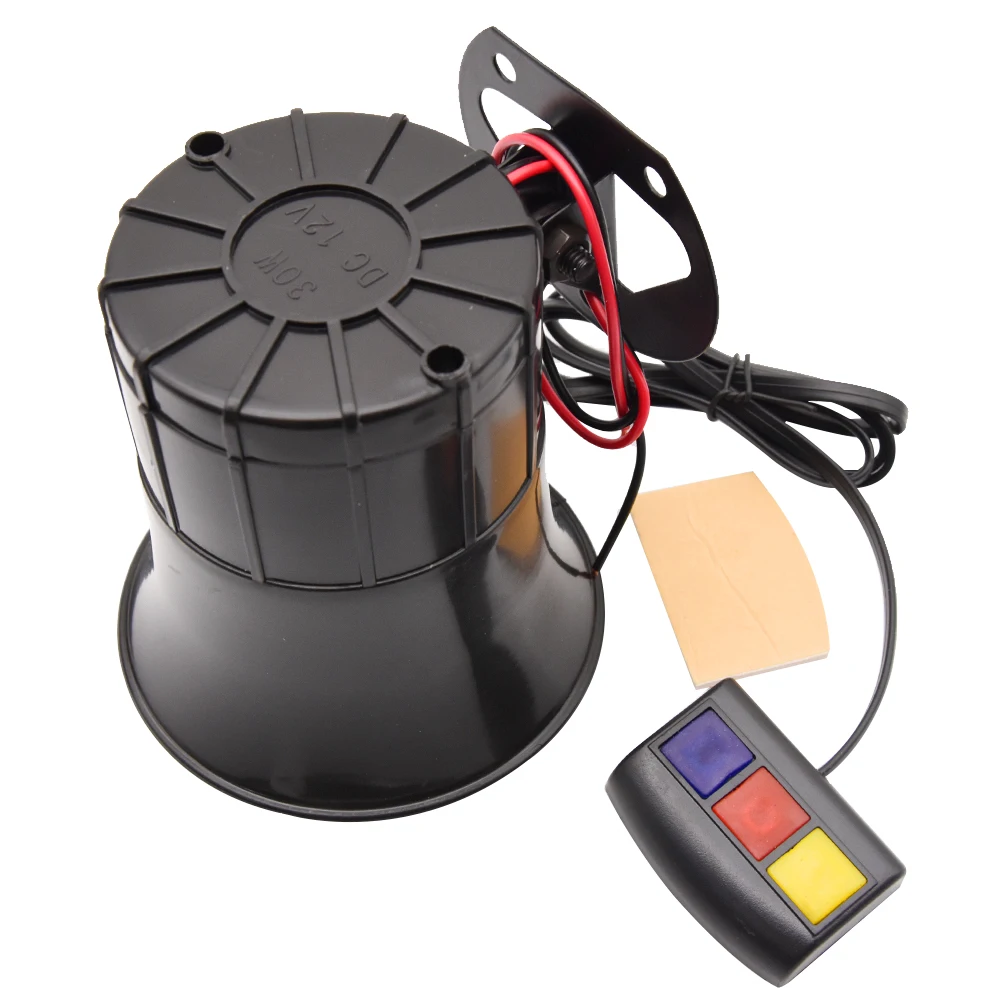 Bocina de coche de 3 tonos, alarma de advertencia de motocicleta, sirena de fuego de policía, altavoz, accesorios automotrices, Motor, 115dB, 12V