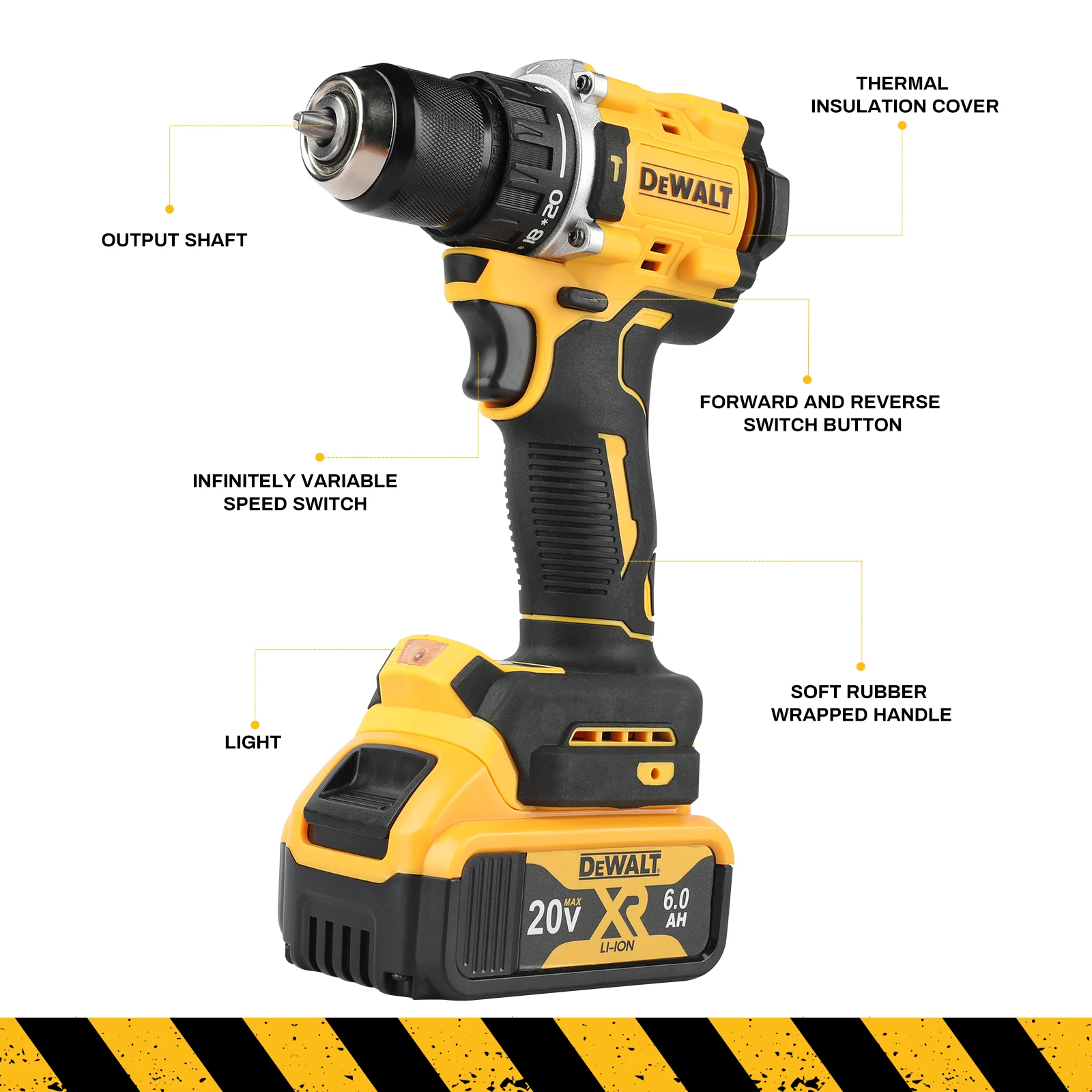 DEWALT 805 20V Lithium Battery Tool Brushless Compact Multifunctional Electric Screwdriver,Rechargeable,Hand Drill,Hammer Drill image 3