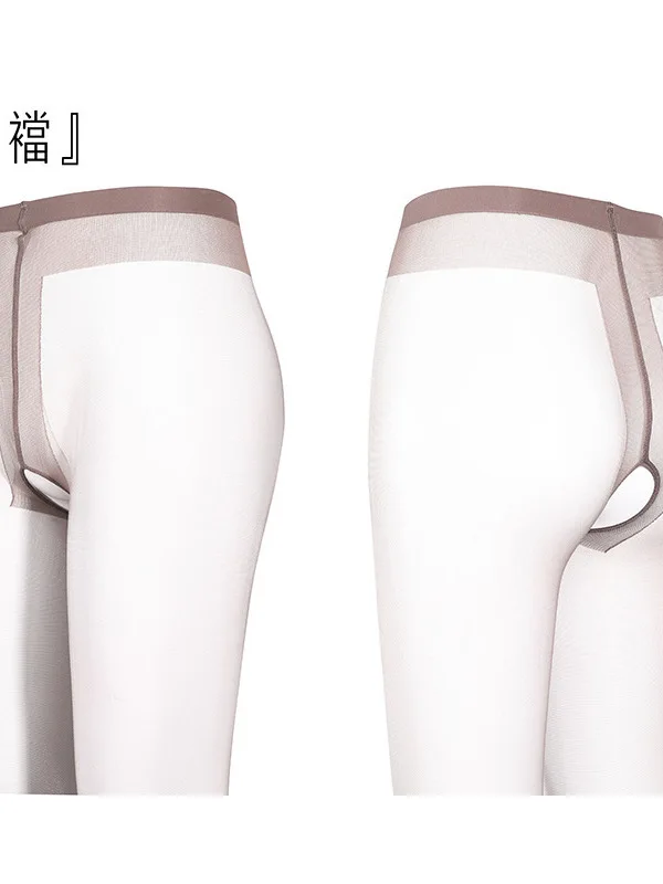 2024 Fashion Sexy High Waisted Open Crotch Silk Stockings Women High Elastic Ultra Thin Skin Friendly Slim Pantyhose R8IQ image 5