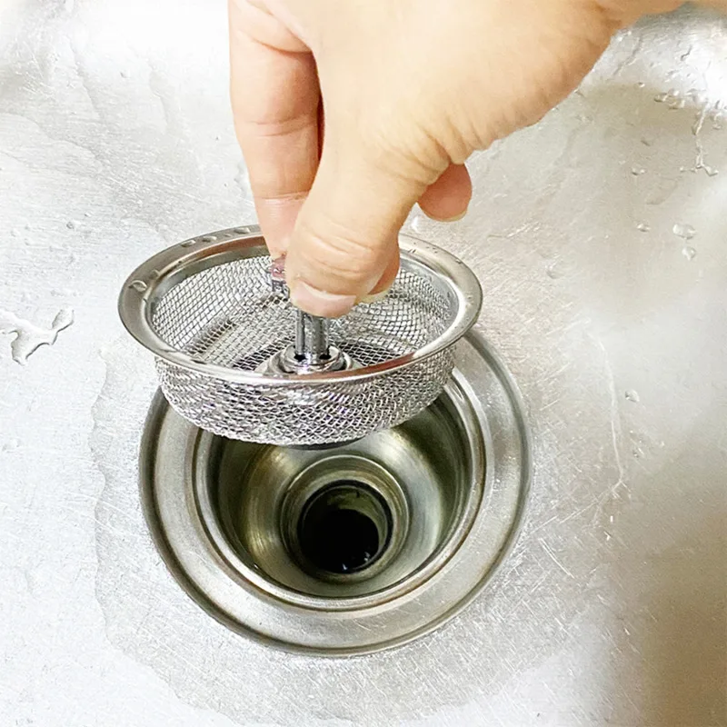 Kitchen Sink Filter Stainless Steel Sink Sewer Mesh Strainers Kitchen Tools Bathroom Floor Drains Hair Catcher Waste Plug Filter