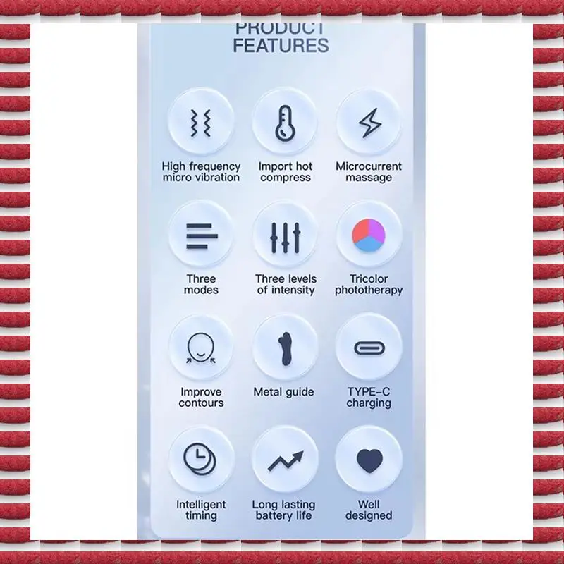 Masajeador eléctrico A97G con rodillo de elevación facial en V, microcorriente EMS, vibración sónica, levantamiento Facial, estiramiento de la piel, masaje de belleza