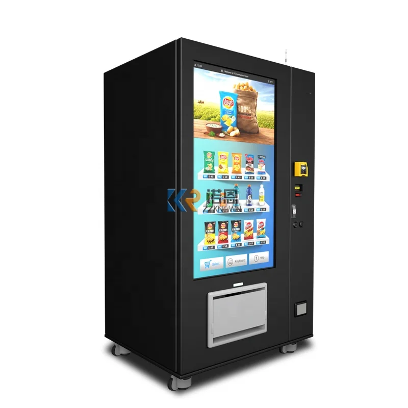 Drink Snack Automatic Vending Machine Large Capacity Vending Machine 55 Inch Touch Screen