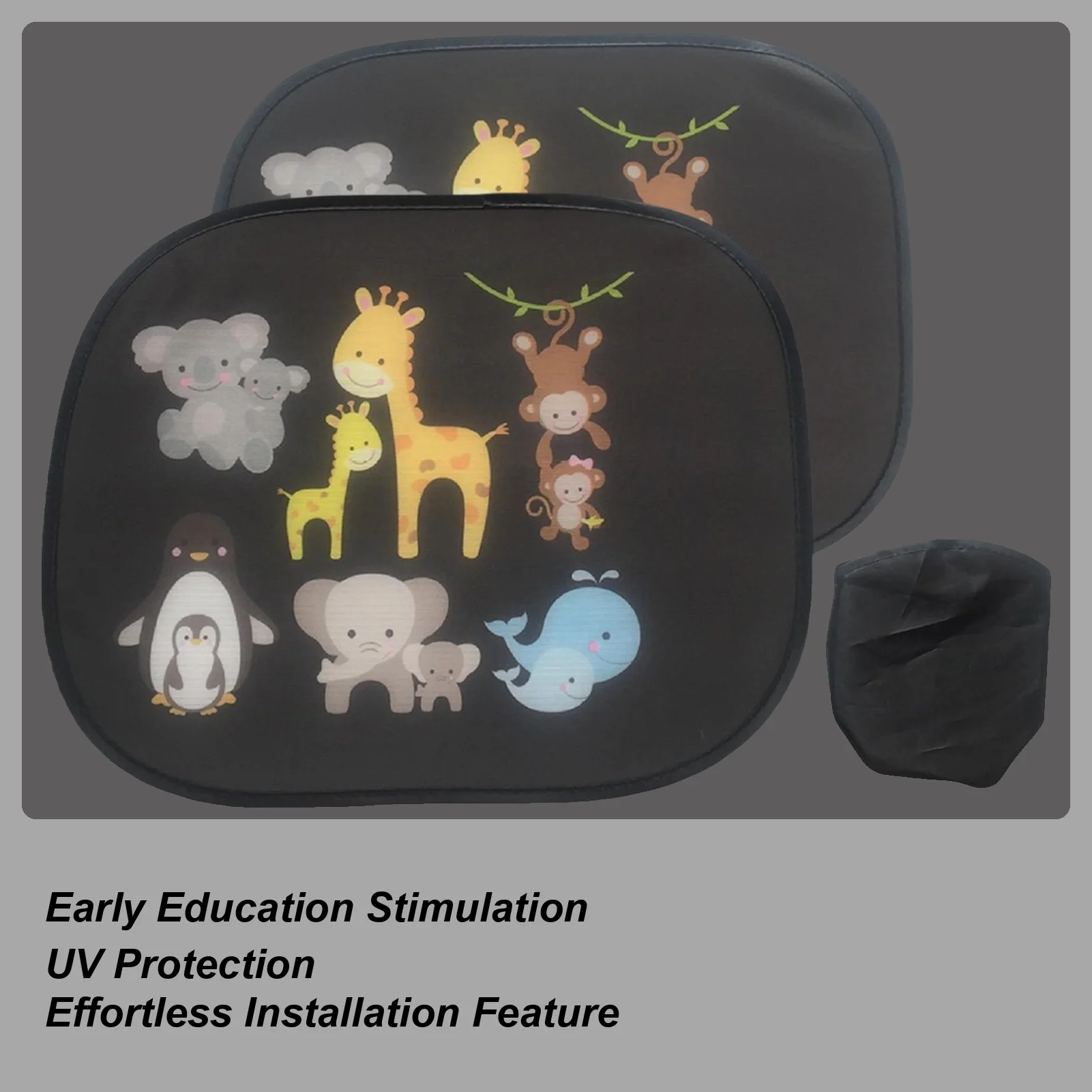 

Car Sun Shade For Kids Cartoon Windshield Protection Foldable Heat Blocking Car Window Sun Shade For Daily Driving Travel