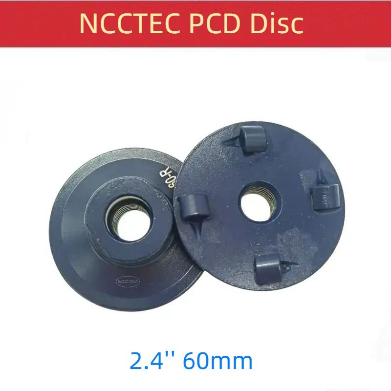 [4pcs 1/4 Round PCD Segments ] 2.4'' Inch 5pcs Diamond PCD Grinding Pads Tool Shoes Disc for Epoxy Removal 2.4 inches 60mm M14