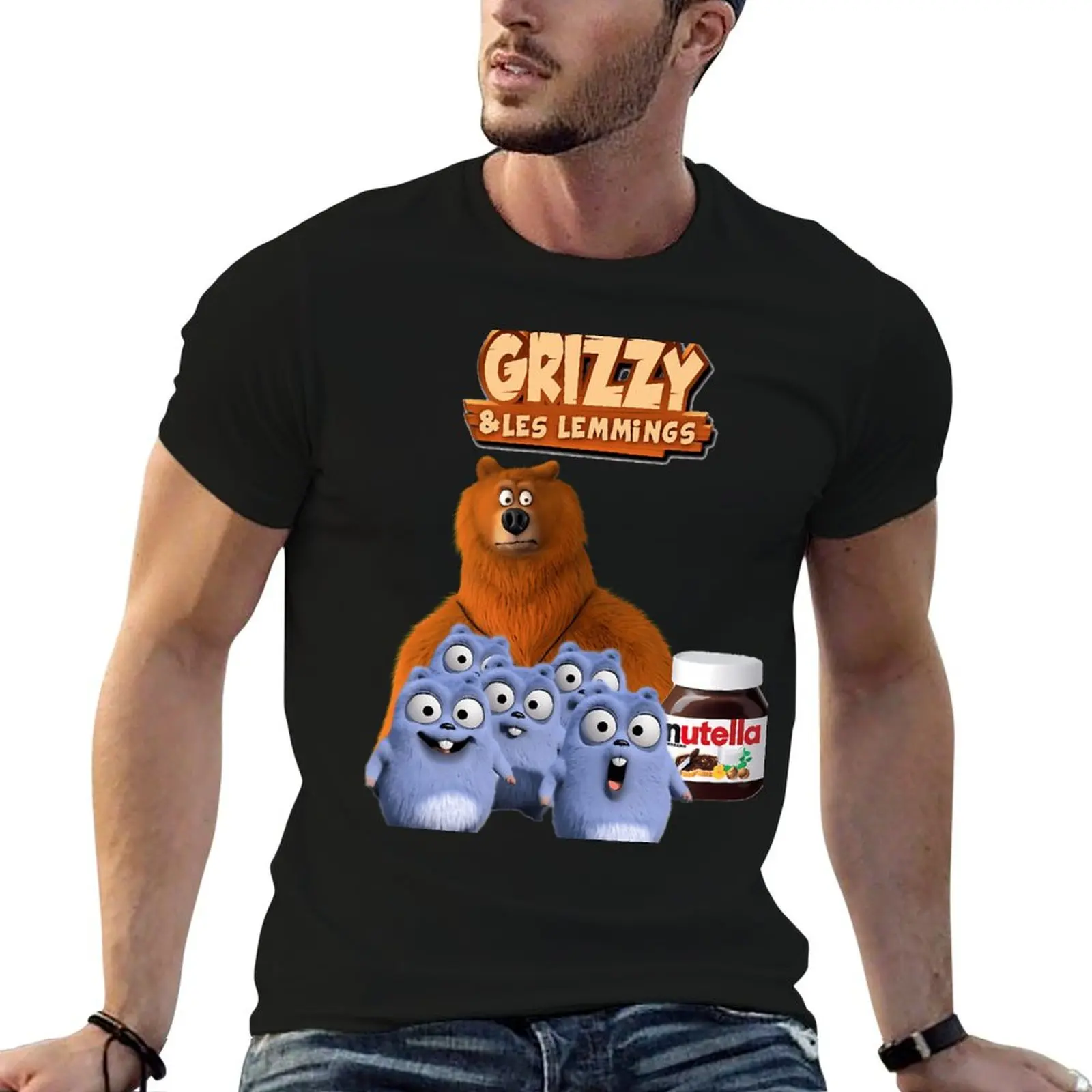 

shirts Grizzy for T-Shirt graphic t Lemmings man And shirts t cotton man