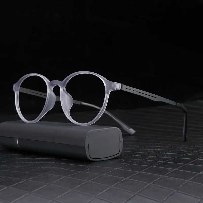 Stylish TR90 Vintage Round Myopia Glasses With Light And Comfortable UV Protection Short-sight Eyewear 0 -0.5 -0.75 To -6