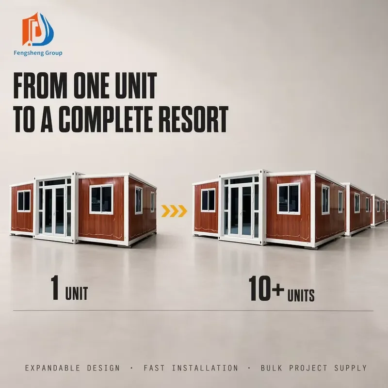 Expandable Container House for Prefabricated Rental Accommodation Unit Modular Guest Room Airbnb Vacation Rental Projects