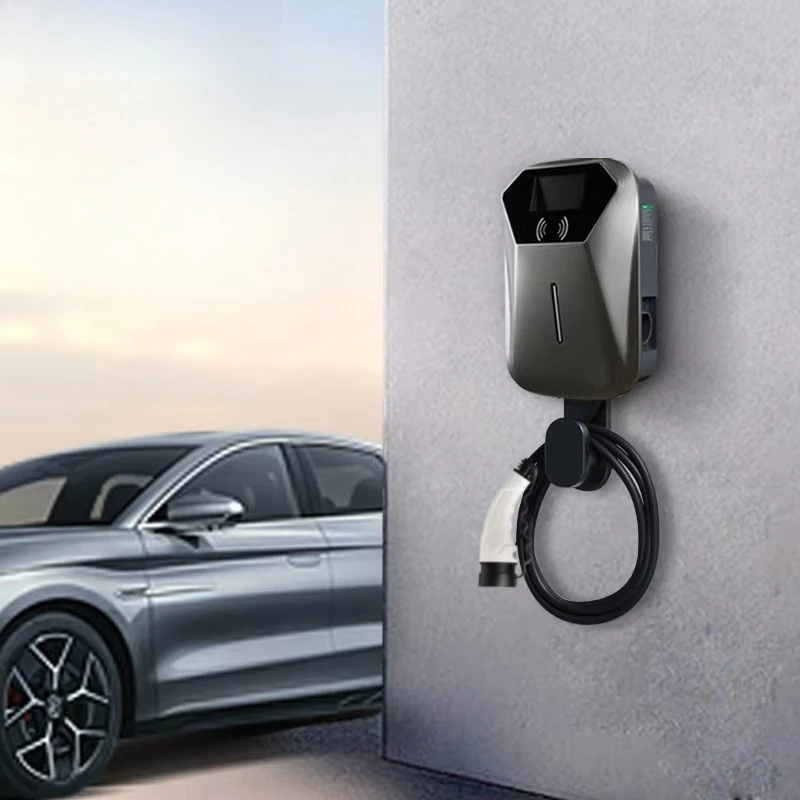 Wallbox Ev Car Charging Pile With Type 1 or Type 2 Plug Floor-mounted Charging Stations