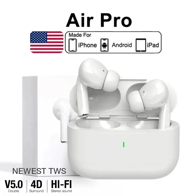 Original Air Pro 5 TWS Max auriculares inalámbricos Bluetooth auriculares deportivos con cancelación de ruido para auriculares Apple iPhone