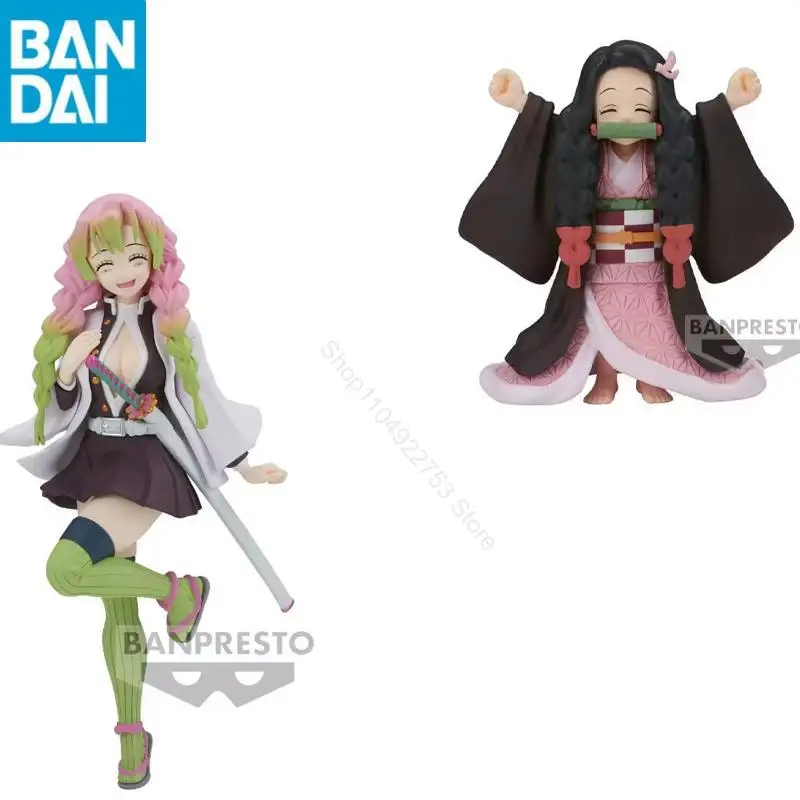 

Оригинальный BANDAI NAMCO в наличии Demon Slayer Kanroji Mitsuri Kamado Nezuko ПВХ аниме фигурка модель улыбающиеся глаза орнамент подарок игрушка