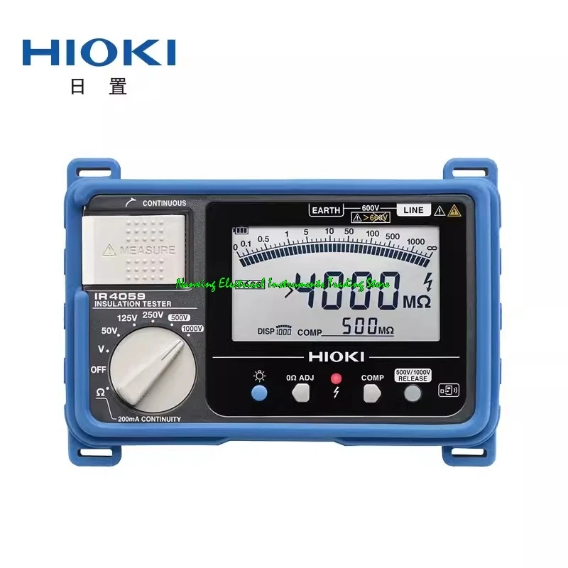 IR4059 Digital INSULATION TESTER  5-range testing voltage of 50 V/100 MΩ to 1000 V/4000 MΩ high-voltage