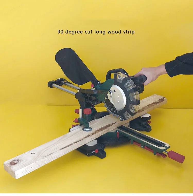 220V Aluminum Sliding Miter Saw - Multifunction Circular Saw for Home Woodworking & DIY Projects
