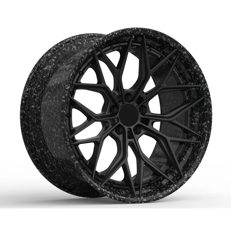 

Custom Forged 2-Piece Design 4 Pieces Aluminum Alloy Multi Spoke Wheels 18-22 Inch 950KG Load Capacity 13KG/13.6KG