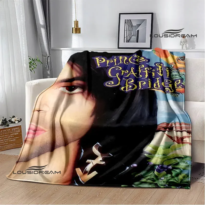 Singer Prince Purple Rain blanket Flannel Blanket Soft and Comfortable Blanket Home travel blanket Birthday Gift