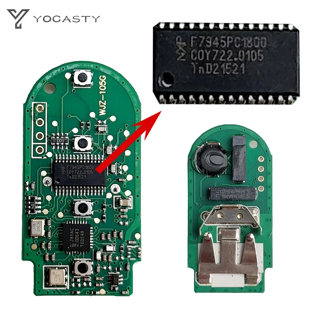 YOCASTY-llave de coche inteligente NBGIDGNG1 para MINI Cooper Clubman Serie F F55 F56 2014 2018 MHz 49 Chip sin llave Go, 315-433