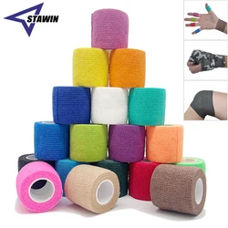 4.5m colorido esportes auto adesivo bandagem elástica envolve fita elastoplast para almofadas de apoio de joelho dedo tornozelo palma ombro junte