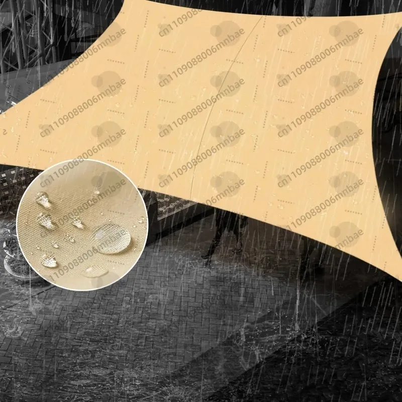 

Треугольный садовый тент-парус с четырьмя углами, водонепроницаемая затеняющая ткань для улицы, затеняющая сетка для двора