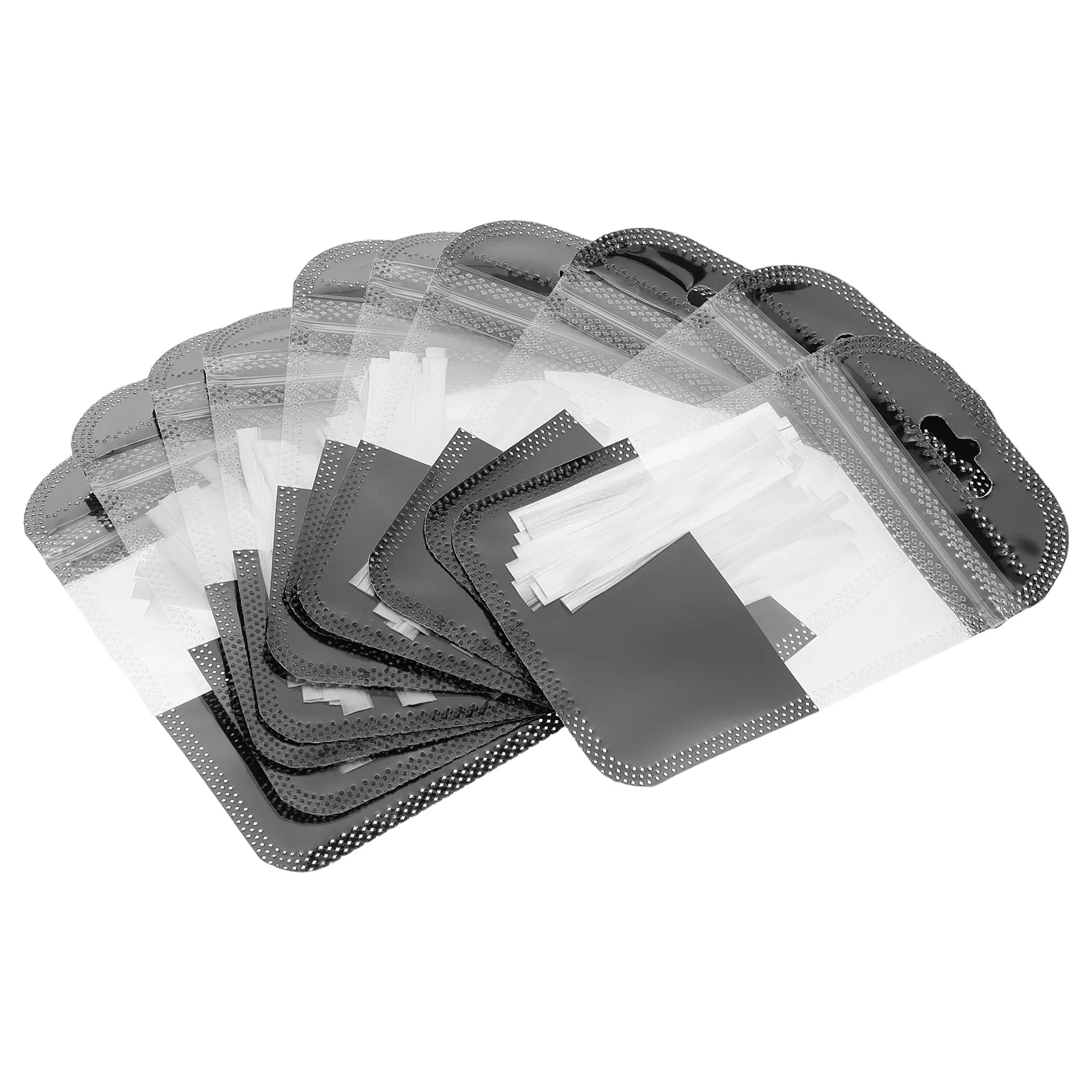 

10pcs 10 Packs White Fiber for Nail Extension Kit Easy Application Durable Performance Manicure Device Nail Accessories Safe
