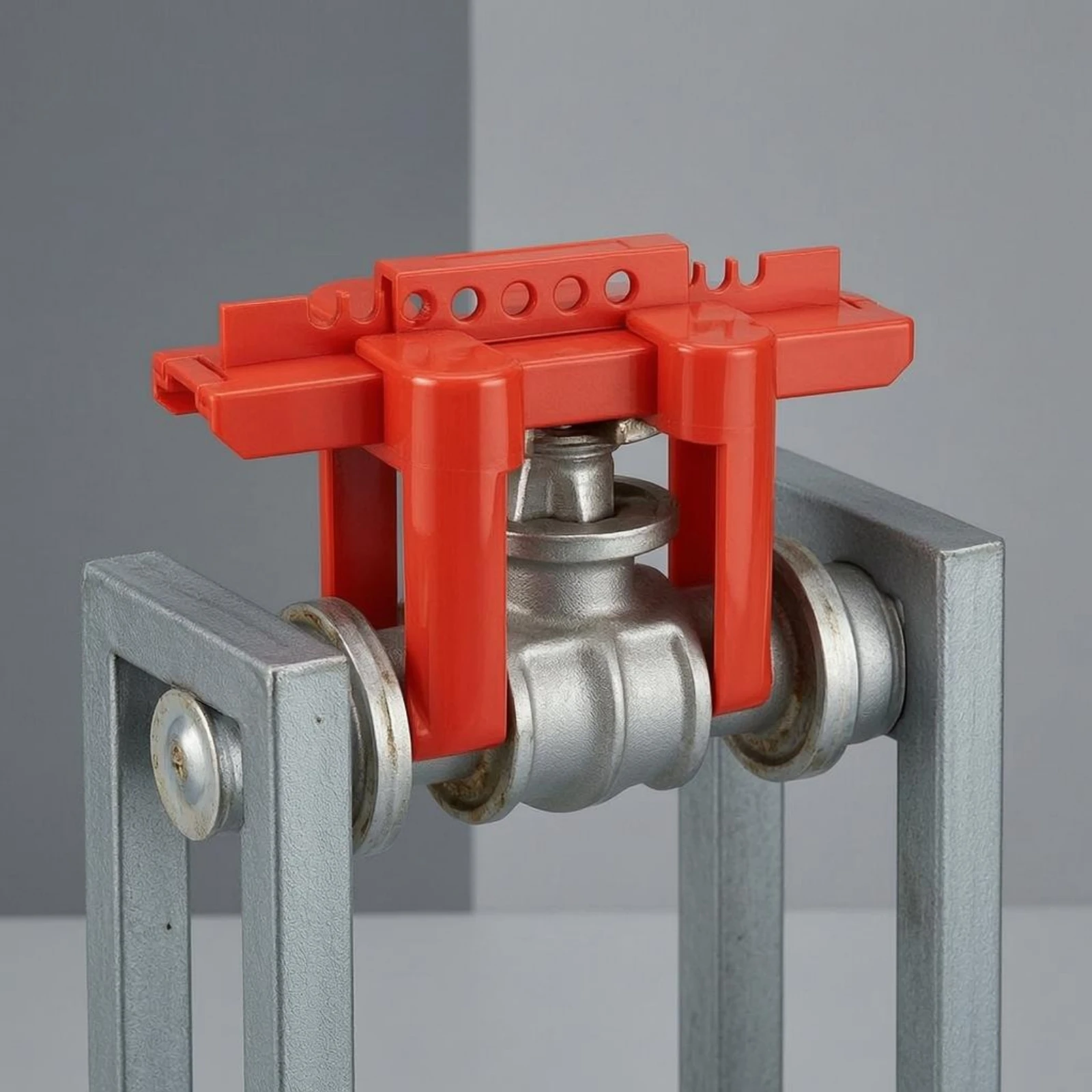 Adjustable Ball Valve Lockout Rigid Clamp-Style Valve Lockout Safety Equipment Easy to Install Long-Lasting Engineering Plastic